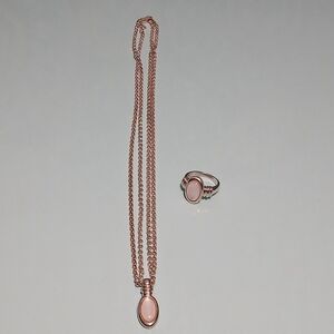 Silver and White Elegant Ring